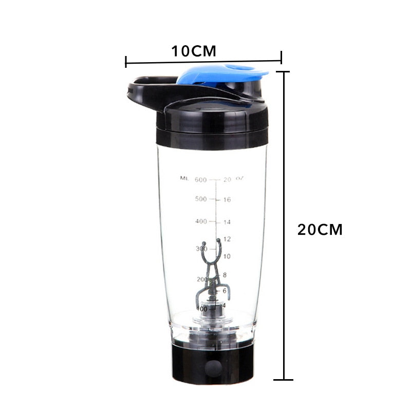 600MLPortable Movement Mixing Water Bottle Vortex Tornado PP Free Kitchen Accessories Electric Automatic Protein Shaker