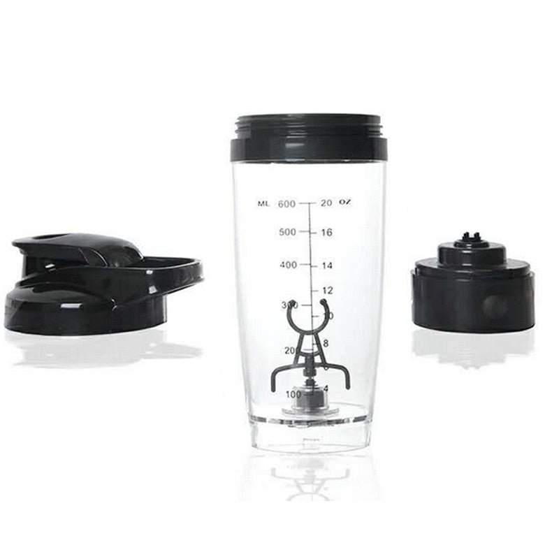 600MLPortable Movement Mixing Water Bottle Vortex Tornado PP Free Kitchen Accessories Electric Automatic Protein Shaker