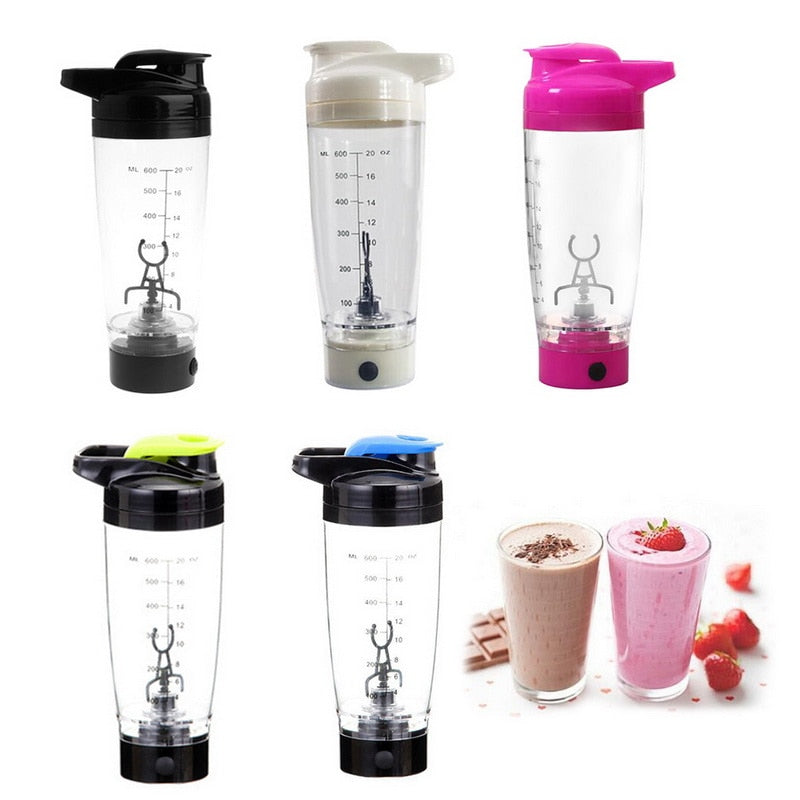 600MLPortable Movement Mixing Water Bottle Vortex Tornado PP Free Kitchen Accessories Electric Automatic Protein Shaker