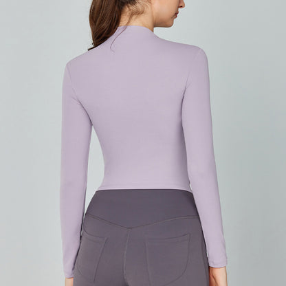 Sexy Cutout Long Sleeve Autumn Winter Yoga Top