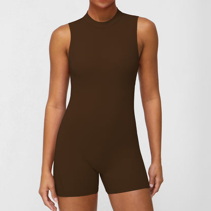 Tight Sleeveless Hip-Lifting Yoga Bodysuit