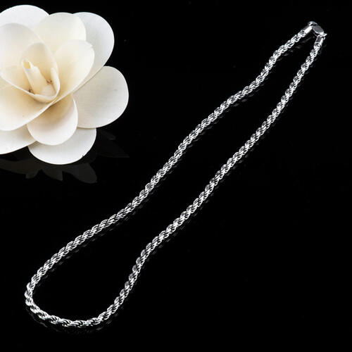 23.6" Snake Chain 925 Sterling Silver Necklace